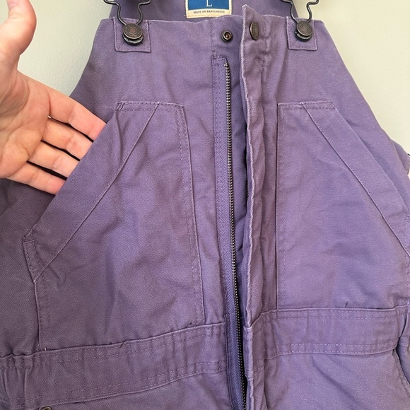 Blue Mountain Kids Canvas Bib Chore Overalls Quilted Insulated Durable Y14-16 - Picture 5 of 15